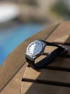 Montres pour hommes Alexander Ferros 2242S-02, bracelet en caoutchouc de 40 mm, boucle en acier inoxydable, saphir, MIYOTA automatique analogique sport, 5 ATM étanche - Product Image 3