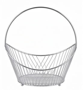 Deluxe Quality <b>Gold</b> Polished Handmade Fruit And Vegetable <b>Basket</b> Top Selling Tableware For Home Kitchen Stylish <b>Storage</b> Use - Product Image 5