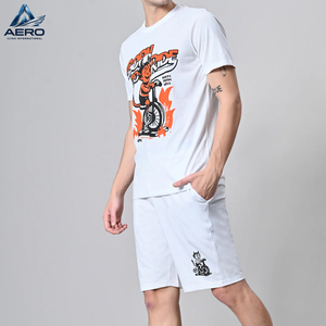 Custom Design <b>T</b>-<b>Shirts</b> And Short Set Best Quality Men Printed Custom Summer Cotton Outer Wear <b>Shirt</b> And Short Sets - Product Image 2