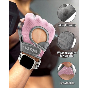 Guantes de Ciclismo Personalizados con Agarre Antideslizante, Guantes de Entrenamiento de Medio Dedo, Unisex, para Gimnasio - Product Image 4