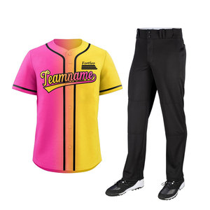 Uniforme de Béisbol Profesional de Poliéster, Tela Ligera y Transpirable, Costuras Duraderas Personalizables, Diseñado para Entrenamiento - Product Image 1