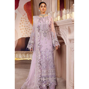 FASHIONISTA INTERNATIONAL Tela para Vestidos de Boda Estilo Indio-Pakistaní, Traje de Fiesta Floral, Vestido de Noche Floral de Satén Suizo - Product Image 3