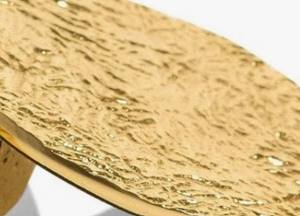 Brass Textured Finish 4-Piece Coasters Set Holder | Luxury <b>Drink</b> Coasters | Eco-Friendly Anti-Slip Decorative Table Coaster Set - Product Image 4