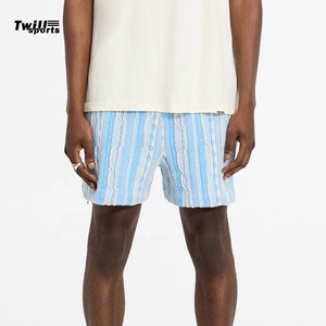 Short de gym pour homme 100% coton High Street Short de sport élastique surdimensionné en maille respirante à séchage rapide personnalisé lavé pour la course à pied - Product Image 3