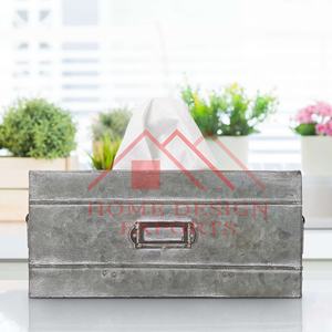 Porte-boîte à mouchoirs rectangulaire en acier galvanisé - Product Image 3