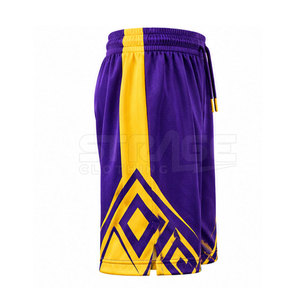 Pantalones Cortos de Baloncesto Transpirables, Diseño Sólido, Movimiento Flexible, 100% Poliéster, Ecológicos, Secado Rápido, Deportivos - Product Image 4