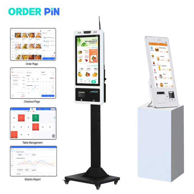 Fast Food Order Machine Self Order Kiosk in Restaurant Ordering Machine Touch Screen Self-service Kiosk