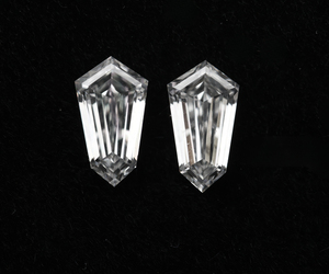 Par de Diamantes Cultivados en Laboratorio con Corte Escudo de 1.50 Ct, EF VVS-VS, Certificados por IGI, Corte Único de Alta Calidad, Modelo OM GEMS OM82122 - Product Image 5