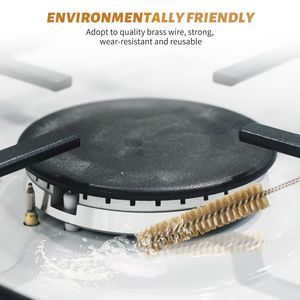 7-Piece Brass <b>Wire</b> Bottle <b>Brush</b> Set 12-Inch Long Auto Parts Cleaners for Metal & Tubes for Car Washes - Product Image 4