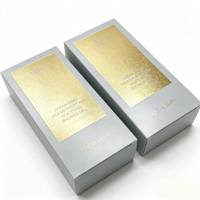 Boîtes d'emballage personnalisées en carton argenté à double paroi avec estampage à chaud doré pour emballages de soins de la peau haut de gamme