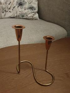 Porte-bougie et support élégants en aluminium doré, design écologique résistant à la chaleur pour mariage, décoration intérieure, Pâques, à prix avantageux - Product Image 5