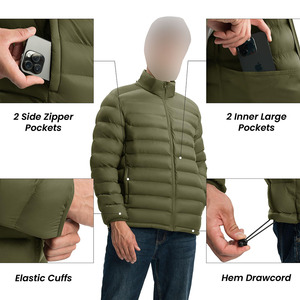 Hot <b>summer</b> selling Men puffer <b>jacket</b> thick Down <b>Lightweight</b> Custom Logo Winter Luxury Plus Size Plain Puffer outdoor <b>jacket</b> - Product Image 6