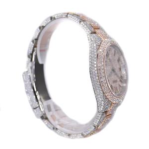 Reloj de Diamantes de Lujo de la Mejor Calidad para Mujer, Correa de Acero Inoxidable, Resistente al Agua, para Fiestas, Disponible para la Venta - Product Image 3