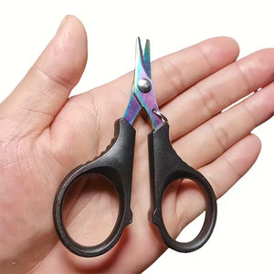 Tijeras Pequeñas al por Mayor, de Titanio, Color Arcoíris, con Hojas de Acero Inoxidable, Tijeras para Pesca, Tijeras para Manualidades Infantiles - Product Image 6