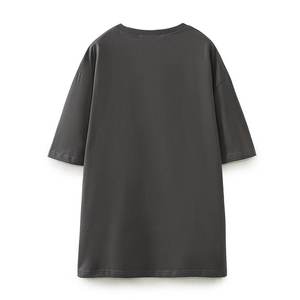 Camiseta de Mujer con Estampado Gráfico de Primera Calidad, Moderna, Holgada, Informal, de Algodón, a la Moda - Product Image 2