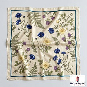 Elegant Womens <b>Square</b> <b>Scarves</b> Soft Lightweight Fashion Accessories OEM ODM Manufacturer Fiji Custom Fabric Products Bulk Supply - Product Image 1