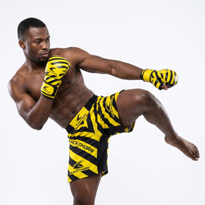 ถุงมือชกมวย MMA แบบกำหนดเอง สำหรับฝึกซ้อมคิกบ็อกซิ่งและมวยไทย สายรัดกว้าง 4 นิ้ว ทำจากหนัง PU - Product Image 3