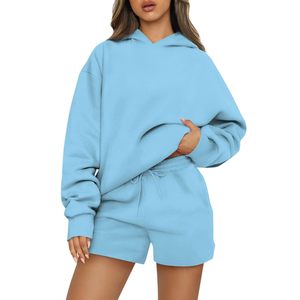 Offre Spéciale : Ensemble Sweat à Capuche Décontracté Uni pour Femme – Hauts d'Hiver en Tissu Doux de Haute Qualité à Prix Abordable – Style Streetwear - Product Image 1