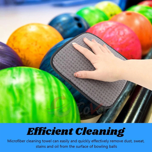 Soft Microfiber <b>Bowling</b> Ball Care Bag Lightweight Cleaning Towel For <b>Bowling</b> Training And Practice - Product Image 6