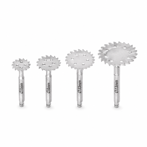 Disque de scie à os manuel argenté, extenseur dentaire, disques de coupe fins et aiguisés pour implants, outils de meulage et de polissage dentaire - Product Image 5