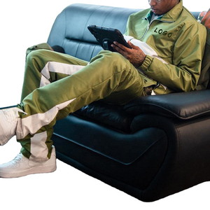 Ensemble de survêtement décontracté pour homme en coton 100% avec capuche, pantalon de survêtement et sweat-shirt personnalisable - Product Image 3