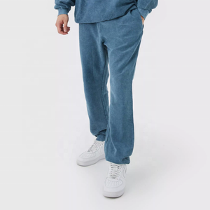 Custom <b>Men</b> Corduroy Hoodie Tracksuit Set <b>Pullover</b> Hooded Top Pants Two Piece Casual Streetwear Wholesale - Product Image 4