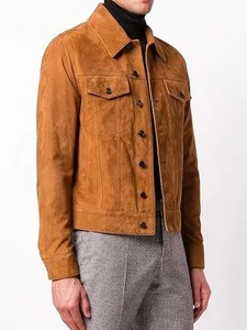 เสื้อแจ็คเก็ตหนังกลับผู้ชายแบบ Trucker - Product Image 3