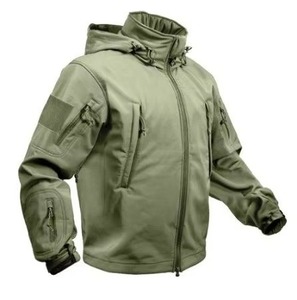 Chaqueta con Capucha Softshell Unisex de Estilo Urbano, Económica, al por Mayor, con Cuello Alto, Ecológica, Reversible e Impermeable por Delante - Product Image 3