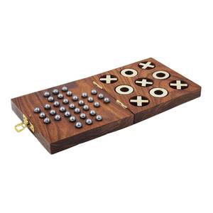 Jeu de tic-tac-toe en bois, pièces OX, artisanat naturel, jeu en bois abordable, tic-tac-toe simple, jouet artisanal naturel - Product Image 4