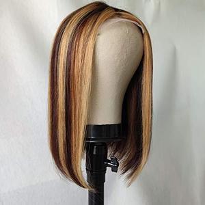Facile à nettoyer avec des perruques Lace Front pour les femmes noires, vente en gros droite naturelle vietnamienne avec couleur mélangée - Product Image 1