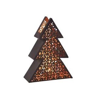 Porte-bougie décoratif moderne en métal et fer forgé personnalisable pour Noël, les mariages et la décoration intérieure - Product Image 3