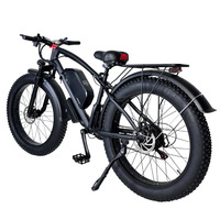 Vélo de montagne électrique 26*3 pouces avec moteur arrière sans balais, freins à disque doubles, batterie au lithium 48V 15Ah, vélo de sport et de ville