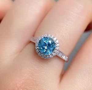 Anillo de Aguamarina Santa María Hecho a Mano, Joyería Fina de Lujo, Regalo de Compromiso o Boda para Mujer, Elegante y Único - Product Image 3