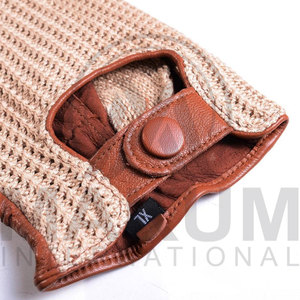 Gants de conduite unisexes en cuir de haute qualité, à doigts entiers, avec logo personnalisé pour voiture et moto - Product Image 4