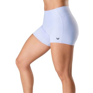 Shorts de compression taille basse bleu clair pour femme, extensibles, pour la gym, l'entraînement, la course, le yoga, le fitness et le sport - Product Image 3