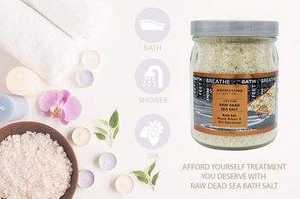 Sal del Mar Muerto Orgánica Cruda en Polvo para Baño, Etiqueta Privada, Nueva Producción en Pequeños Lotes, 9 lb, 100% Natural, Lavanda, Sin Limpiar - Product Image 3