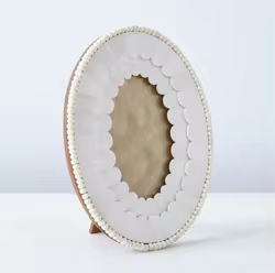 Luxury Handmade <b>White</b> Bone Inlay Oval Photo <b>Frame</b> Decorative Tabletop <b>Picture</b> <b>Frame</b> Artisan Home Decor Wedding Gift Hotel Office - Product Image 5