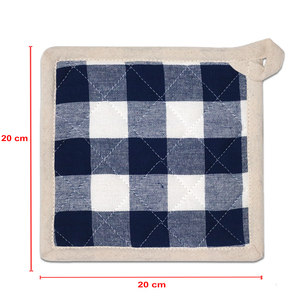 Eye Catching Checkered Design Pot Holder 100% Cotton,Yarn Dyed Pot Holders for Kitchen use Manufacturer in India. - Product Image 5