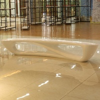 Wasserdichter Fiberglas-Mondstuhl für Einkaufszentren Lange Bank Bestseller Moderne Bank
