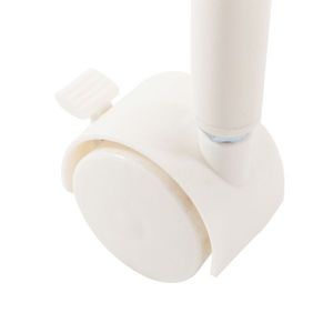 Carrello portaoggetti a tre livelli bianco avorio con ganci, design a nido d'ape raffinato, per cucine e isole cucina - Product Image 6