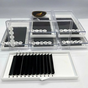 ขนตาปลอมแบบพัดสำเร็จรูป PBT Cashmere Matte Black Spike Cluster Lashes ของเกาหลี รุ่น D ขนตาปลอมแบบพัดสำเร็จรูป ความยาวแบบผสม ขายส่ง - Product Image 5