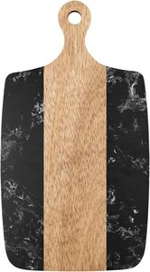 Tabla de cortar de mármol, tabla de charcutería con asa, bandeja de mármol y acacia para carne, queso, hamburguesas y galletas, ideal para regalo. - Product Image 4