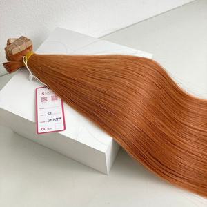 Extensions de cheveux Remy droites de luxe 22 ''nouvelle couleur #34 produit à bande à tendance chaude le plus vendu - Product Image 2