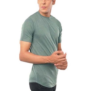 T-shirts de sport décontractés pour hommes grande taille, 100 % coton, séchage rapide, respirants, coupe régulière, style urbain, prix abordable, personnalisables OEM - Product Image 1
