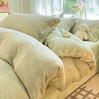 Ensemble de housse de couette en microfibre ultra douce réversible de style bohème, taille king, avec motifs floraux et rayés colorés, lavable en machine
