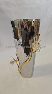 แจกันดอกไม้สำหรับงานแต่งงานทำจากโลหะงานแกะสลักทำด้วยมือแจกันดอกไม้ตกแต่งเก๋ไก๋แบบชนบท - Product Image 4