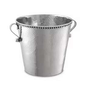 Seau à champagne de luxe en argent avec motif cerf, élégant refroidisseur à vin pour bar et fête à prix avantageux - Product Image 3