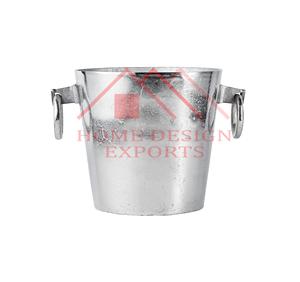 Seau à vin en argent fini, design moderne, qualité supérieure, seau à glace avec poignée, refroidisseur de bouteilles de champagne et de vin - Product Image 6