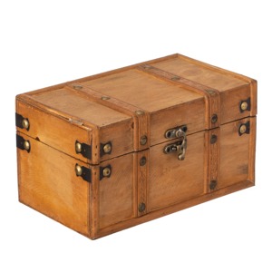Rustic Wooden Trunk Chest Perfect For <b>Clothes</b> Bedding Travel Items And Household Storage Solutions Handcrafted From India - Product Image 1