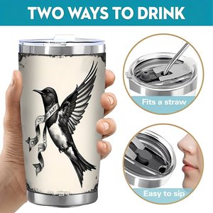 20oz Stainless Steel Tumbler <b>Double</b> <b>Wall</b> Insulated Drinkware Everyday Use Travel <b>Mug</b> - Product Image 5